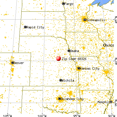 Carleton, NE (68326) map from a distance