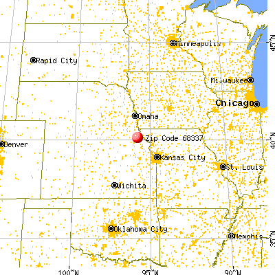 Dawson, NE (68337) map from a distance