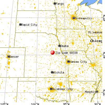 Daykin, NE (68338) map from a distance
