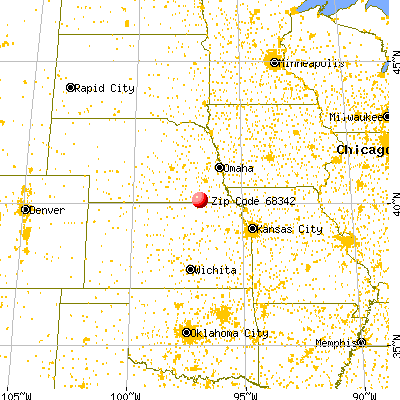 Diller, NE (68342) map from a distance