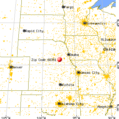 Exeter, NE (68351) map from a distance