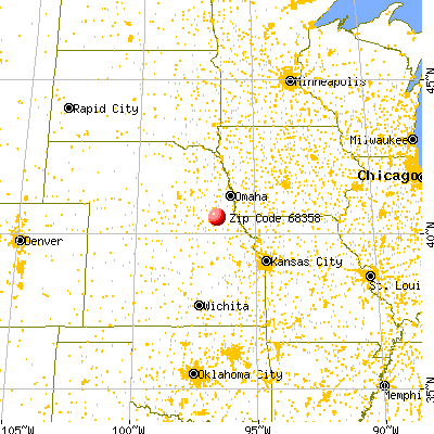 Firth, NE (68358) map from a distance