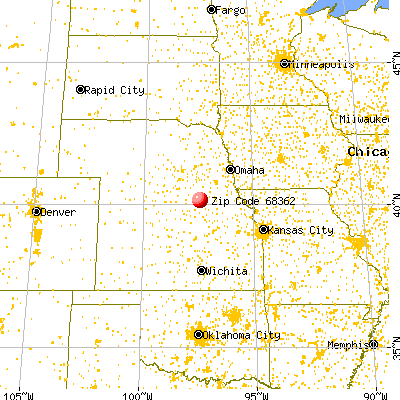 Gilead, NE (68362) map from a distance