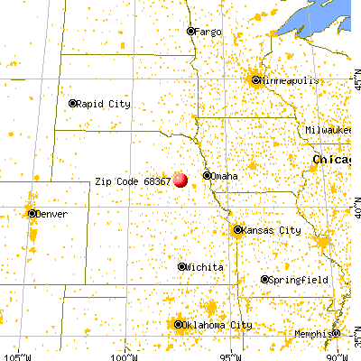 Gresham, NE (68367) map from a distance
