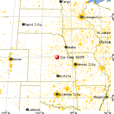 Hubbell, NE (68375) map from a distance