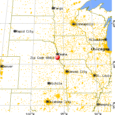 Nehawka, NE (68413) map from a distance