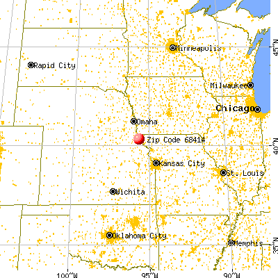 Nemaha, NE (68414) map from a distance