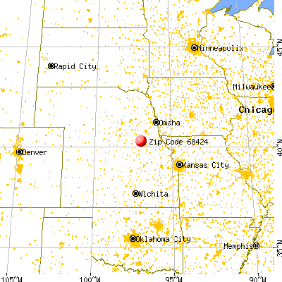 Plymouth, NE (68424) map from a distance