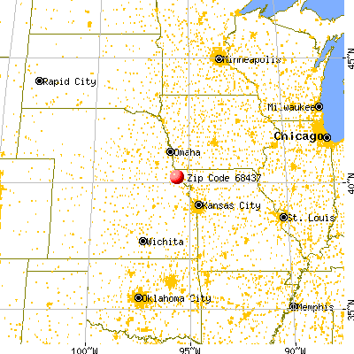 Shubert, NE (68437) map from a distance