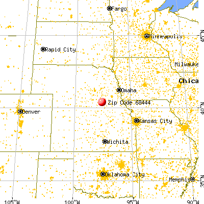 Strang, NE (68444) map from a distance