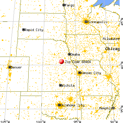 Western, NE (68464) map from a distance
