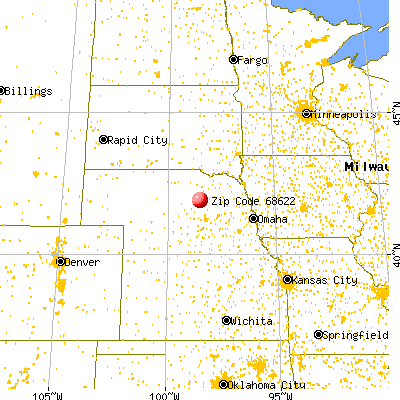 Bartlett, NE (68622) map from a distance