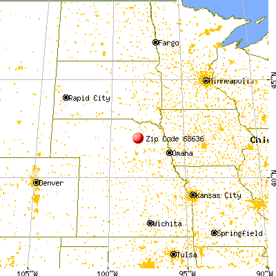 Elgin, NE (68636) map from a distance