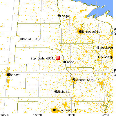 Howells, NE (68641) map from a distance