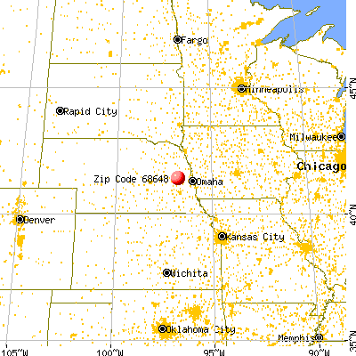 Morse Bluff, NE (68648) map from a distance
