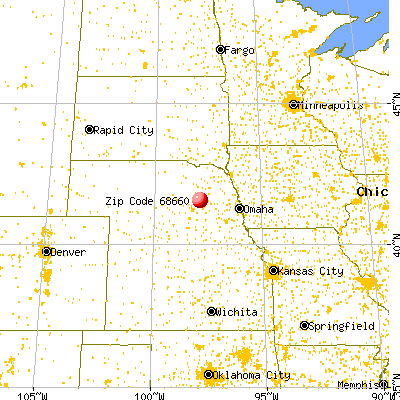 St. Edward, NE (68660) map from a distance