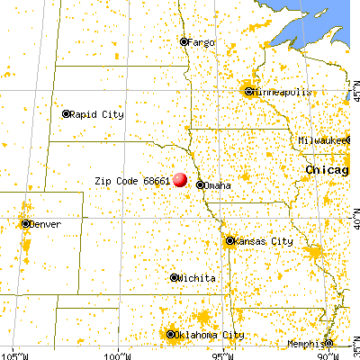 Schuyler, NE (68661) map from a distance