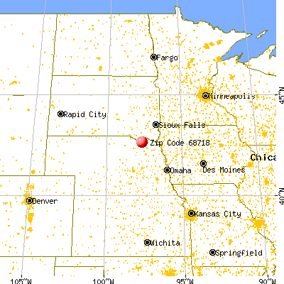 Lindy, NE (68718) map from a distance