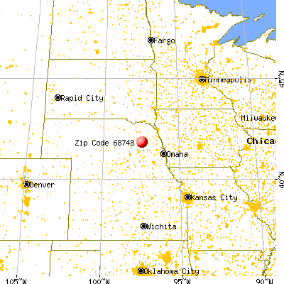 Madison, NE (68748) map from a distance