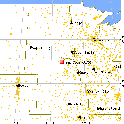 Page, NE (68766) map from a distance