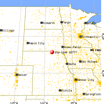Spencer, NE (68777) map from a distance