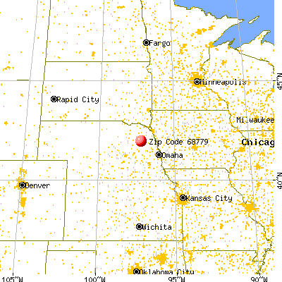 Stanton, NE (68779) map from a distance