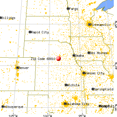 Alda, NE (68810) map from a distance