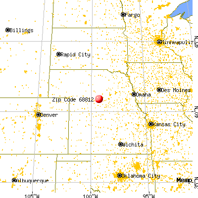 Amherst, NE (68812) map from a distance