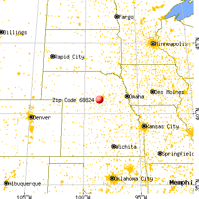 Cairo, NE (68824) map from a distance
