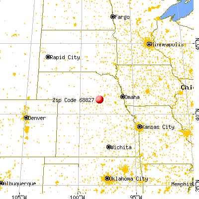 Chapman, NE (68827) map from a distance