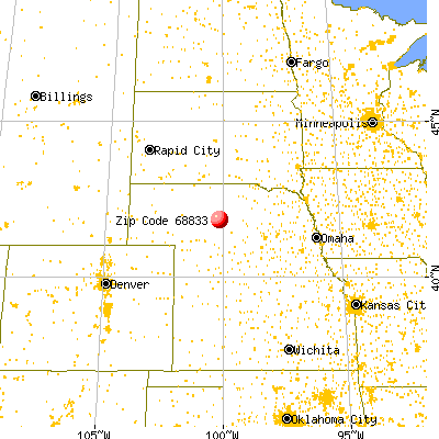 Dunning, NE (68833) map from a distance