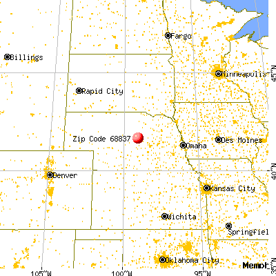 Elyria, NE (68837) map from a distance