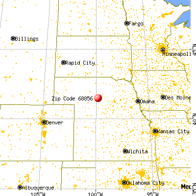 Merna, NE (68856) map from a distance
