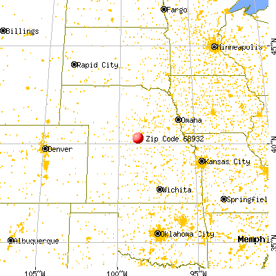 Campbell, NE (68932) map from a distance