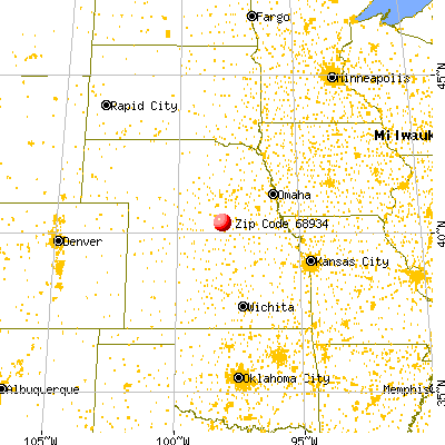 Deweese, NE (68934) map from a distance