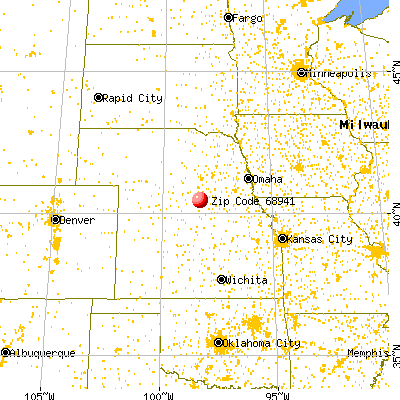 Glenvil, NE (68941) map from a distance