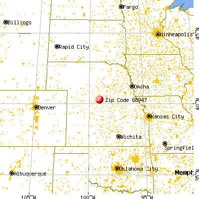 Hildreth, NE (68947) map from a distance