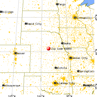 Holstein, NE (68950) map from a distance