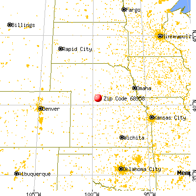 Loomis, NE (68958) map from a distance