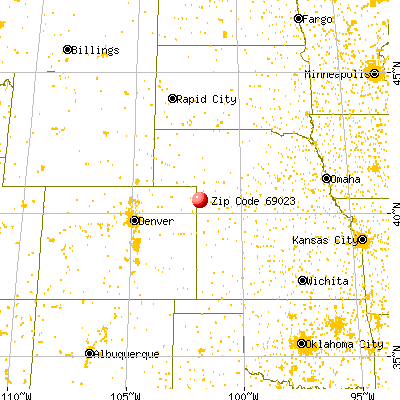 Champion, NE (69023) map from a distance