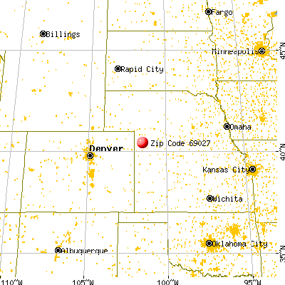 Enders, NE (69027) map from a distance