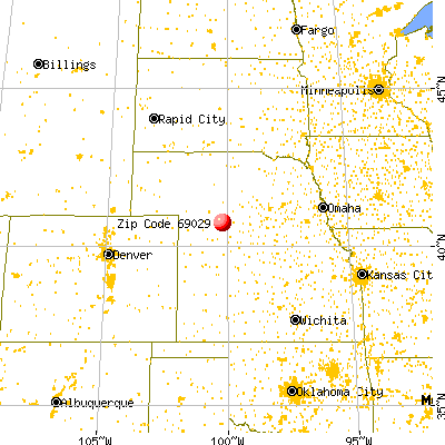 Farnam, NE (69029) map from a distance