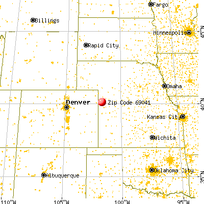 Parks, NE (69041) map from a distance