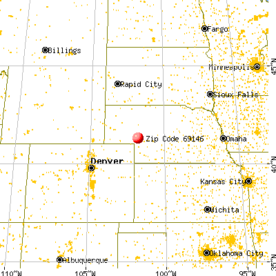 Lemoyne, NE (69146) map from a distance