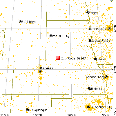 Belmar, NE (69147) map from a distance