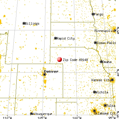 Lisco, NE (69148) map from a distance
