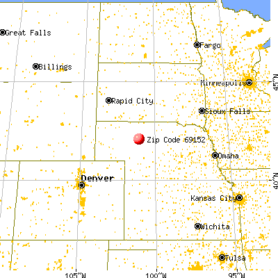Mullen, NE (69152) map from a distance