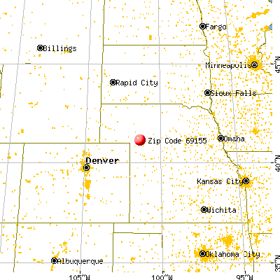 Paxton, NE (69155) map from a distance