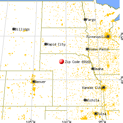 Seneca, NE (69161) map from a distance