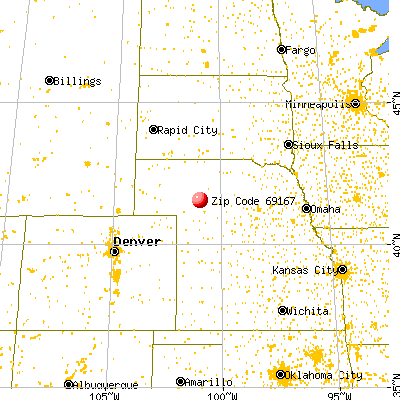 Tryon, NE (69167) map from a distance